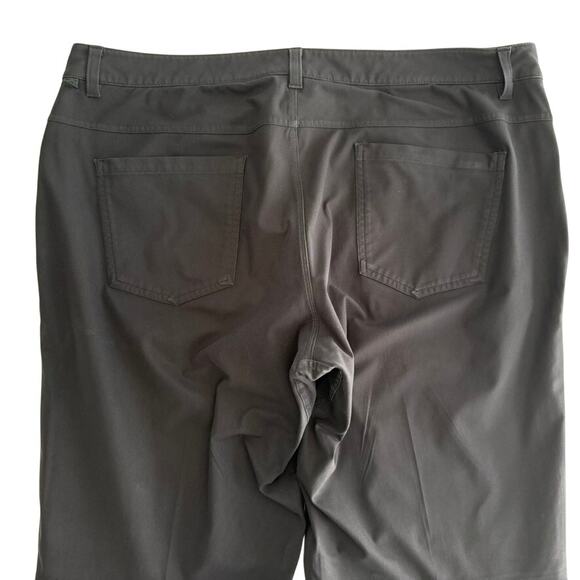 Lululemon ABC Classic-Fit Trouser Size 38 32" *Warpstreme Black Comfort Pant - Picture 4 of 9